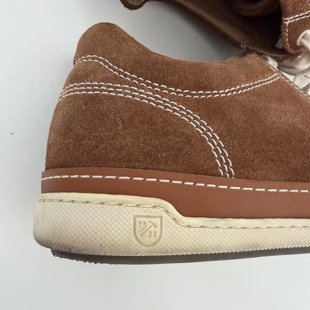 Allen Edmonds Shoes Sneakers Mens 9.5 D Brown Suede Porter Derby Lace Up Sneaker